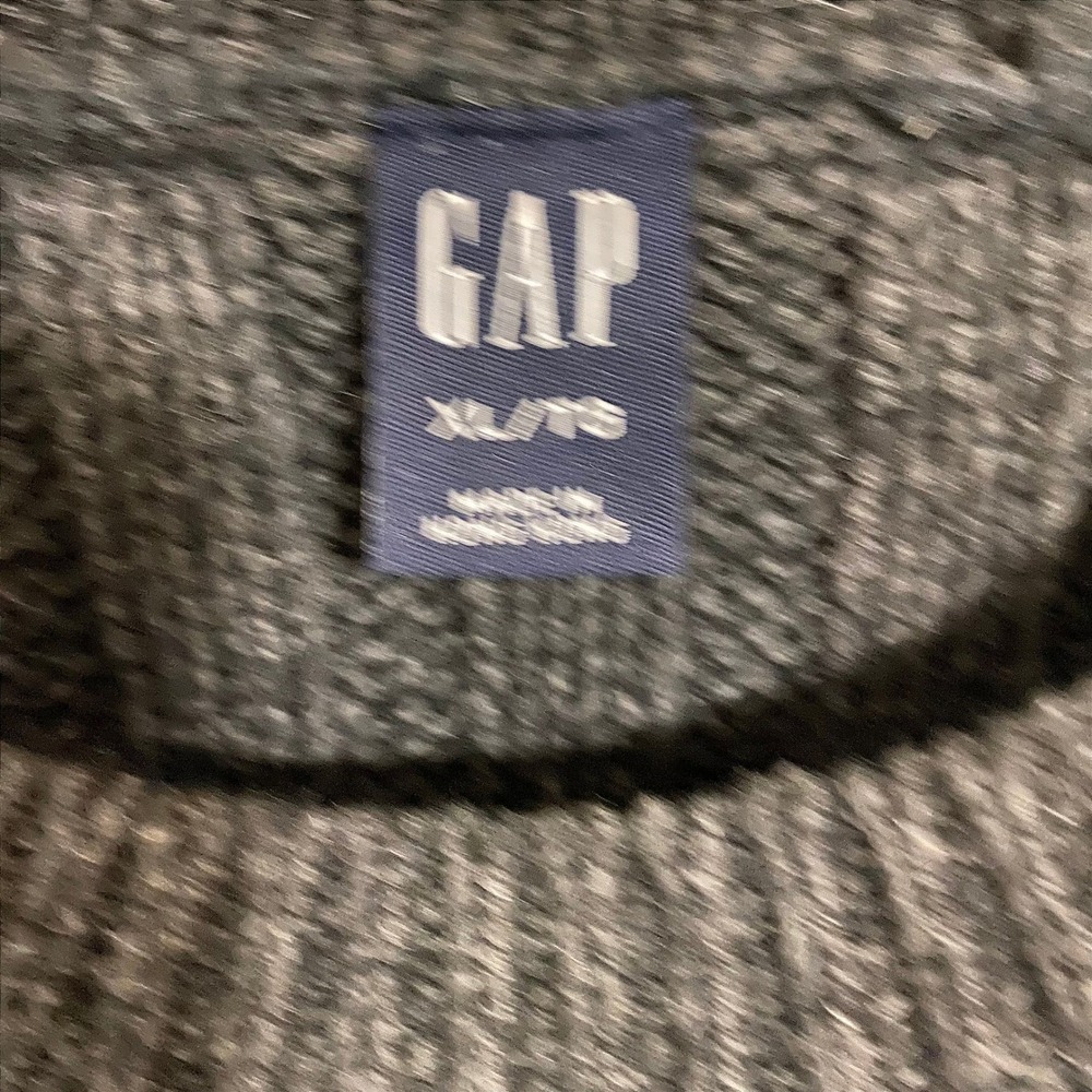 Fisherman Gap Cable Knit Sweater Womens XL Grey Braided Crew Neck Heavy Knit - Picture 4 of 7